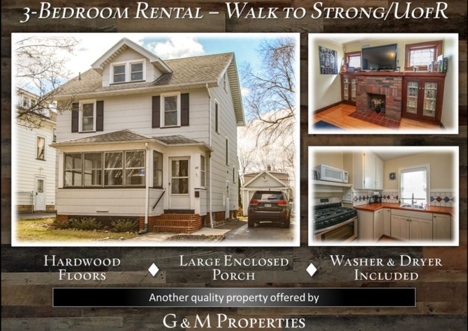Houses Near 3-Bedroom Rental - Walk to Strong / UofR