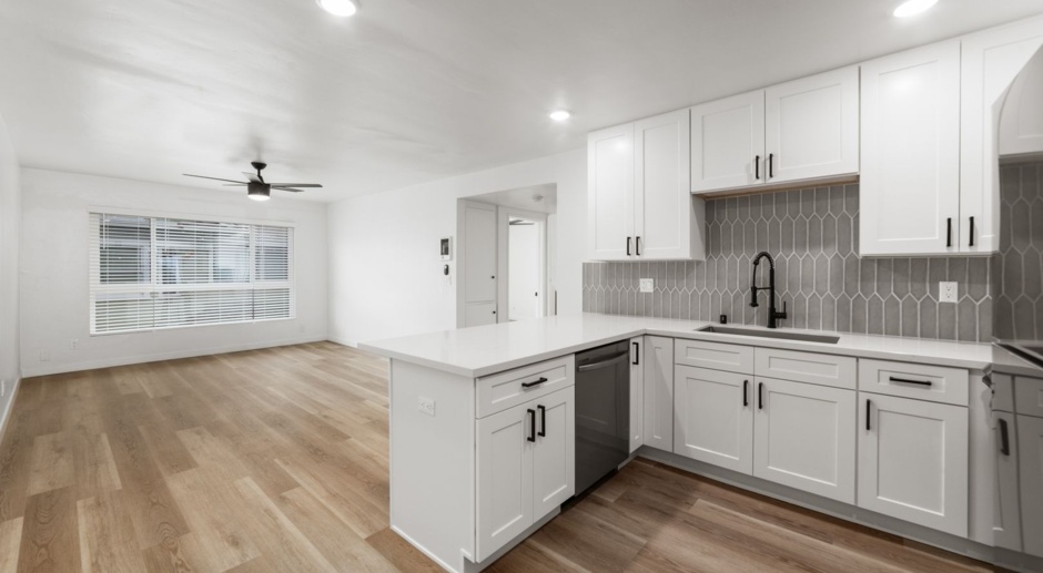 $1500 Move-in Special! Beautiful renovations at this large 1-bedroom, 1-bathroom at The Noble in Golden Hill! In-unit washer/dryer and on-site parking!