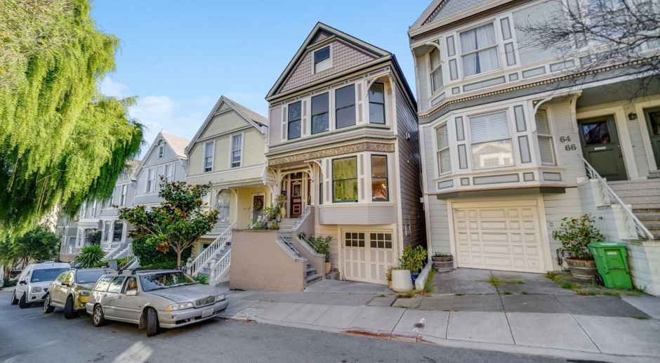 Cole Valley/Ashbury Heights: Remodeled Flat with Luxury Finishes, W/D In-Unit, Shared Yard, Parking & Storage 