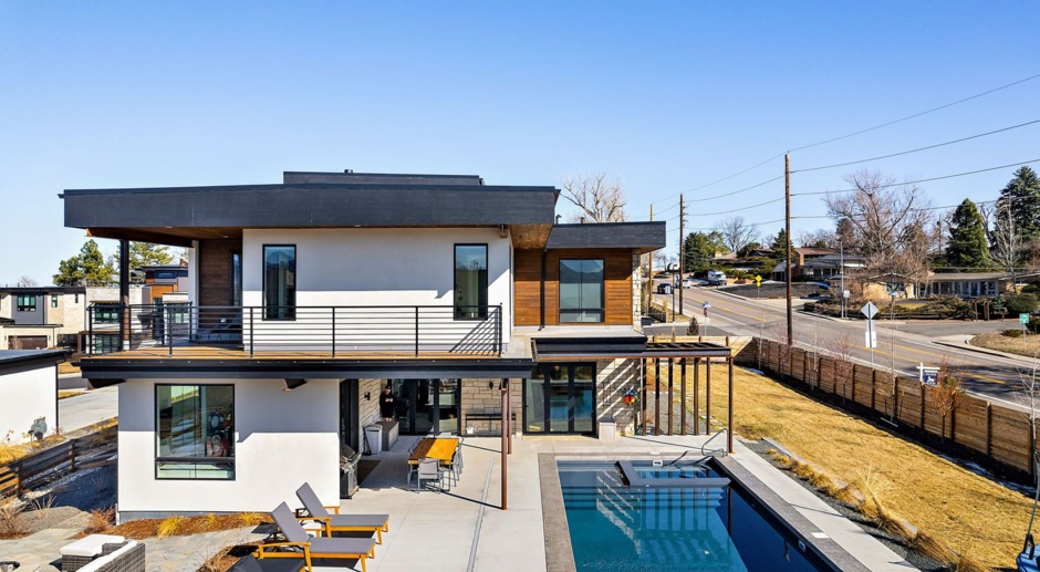 Modern 4BD, 5.5BA Luxury Wheat Ridge Home with Heated Pool