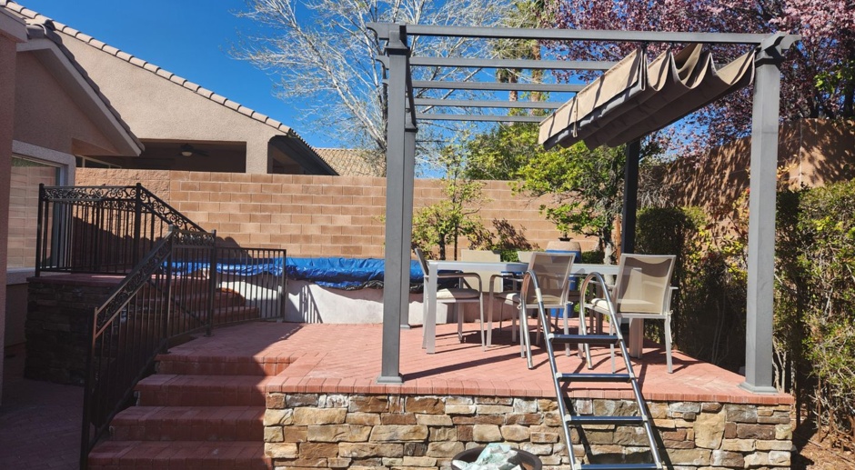 Fabulous Furnished Three Bed and a Den w/ Private Pool in Summerlin