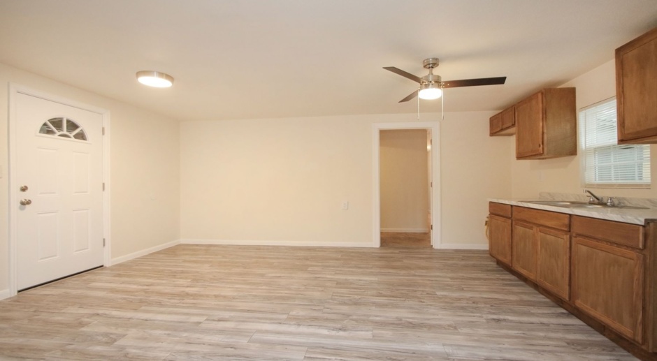 2 bed, 1 bath in Baytown- move in ready! UPDATED with brand new closets and a laundry area! Check out the pictures! 