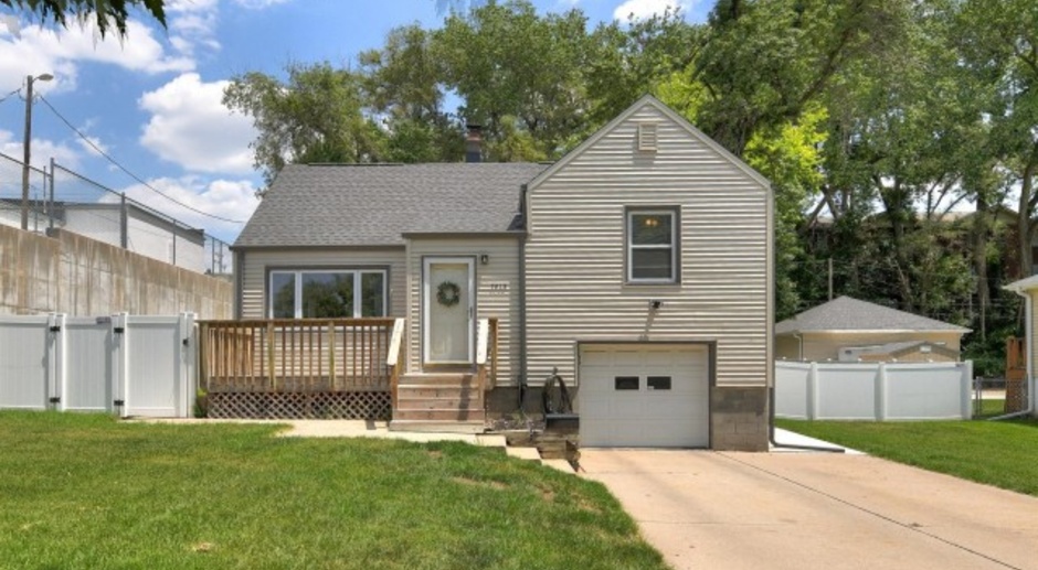 3 BR Home with Garage and Fenced Backyard